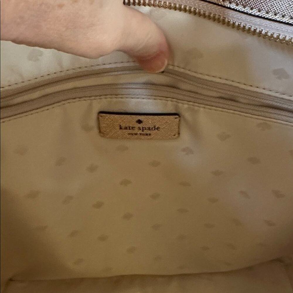 Kate Spade Sparkling pink Metallic Tote Bag excellent condition - Picture 10 of 14